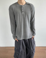 ツインヘンリーワッフルロングスリーブ
