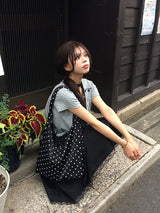 Butin Dot Button Balloon Short Sleeve T-shirt