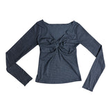 Twisted stripe T