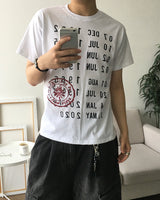 レコードクロップショートスリーブT
