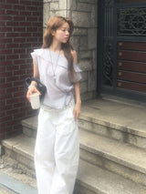 Double wrap eyelet slim belt
