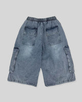 Dekaring D‑Ring Cargo Bermuda Denim