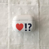 Heart polka-dot red glossy AirPods case