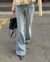 Rolbin bootcut denim pants