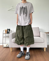 Nylon Cargo Bermuda Pants
