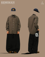DEE Peach Check Oxford Shirts