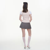 Prep Layered Tie Blouse - PINK
