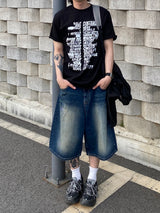 Lettering selfie short sleeve T 4C