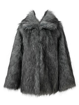 dual shade faux fur jacket (2color)