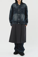 (W) Belted Pleats Skirt (2color)