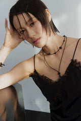 オニキスドロップネックレス (2 size)