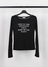 WANT LONG SLEEVE TEE