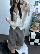 ストリング🩶ピグメントトラックロングパンツ 🩶🤎🖤3カラー