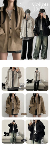 a keeper collar cotton jacket