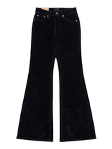 velvet stud bootcut pants