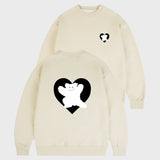 [UNISEX] ベアハートバックプリントマントゥマン