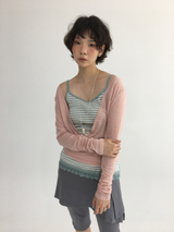 ソム ストライプ レース ノースリーブ (4color)