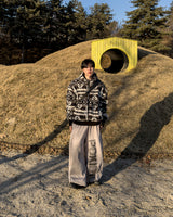 Elk Nordic Shearling Hood Jumper