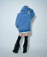 UNISEX 裏起毛パッチロゴパーカー