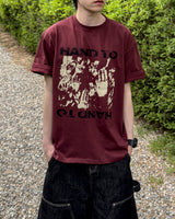 タッチグラフィックオーバーサイズハーフTシャツ