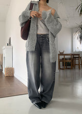 HIGH NECK HALF CARDIGAN