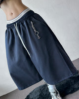 Loin Contrast Keyring Side Pintuck Bermuda Shorts 4 color