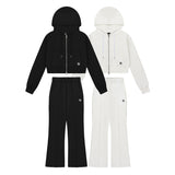 [SET] SLIM FIT HOOD ZIPUP PANTS SET UP
