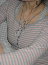 gleaming star cheek pendant [white]