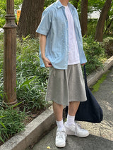Lur One tuck Bermuda pants