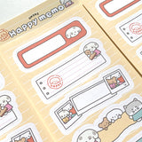 [MADE] PeaceLoveHappy ステッカー パック