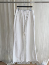 Front pocket semi bootcut pants