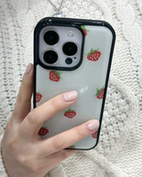 【MADE】 strawberry knit epoxy case