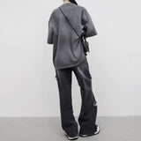 (Unisex) ポリモノクロームプリンティドTシャツ