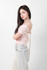 シースルーリボントップス Pink