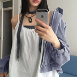 Soopul vintage layered lace strap tank top sleeveless