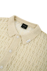 Pastel see-through knit cardigan