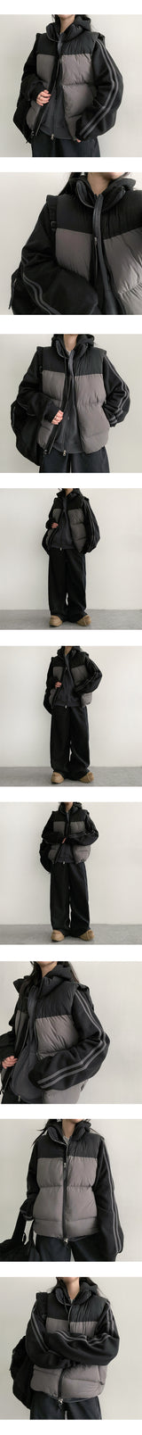 PM Raglan Coloring Fleece Hooded Zip-Up