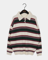 Kipek Stripe Color PK Collar Knitwear