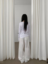 Motion 2WAY Snap Pintuck Wide Banding Long Pants (4 colors)