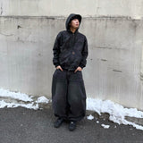 Vintage Washed Denim Balloon Pants