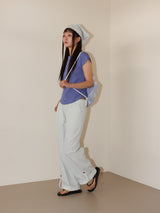 SHELL CAP SLEEVE T (BLUE)