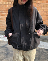 Lokel High-Neck String Lightweight Short Field Jacket