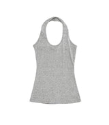 Blend Waffle Layered Halter Sweatshirt