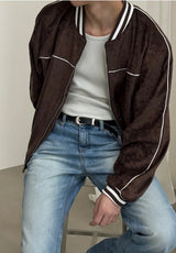 [F/W] Velvet piping blouson zip up(2color)