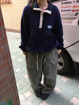 Double-sided fleece anorak
