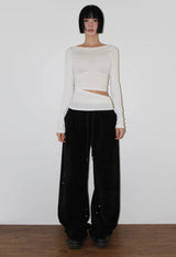 CUT-OUT STRAP LONGSLEEVE