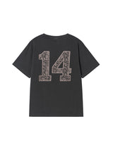 LACE LOGO TEE CHARCOAL