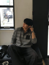 Mag pocket collar knitwear