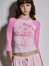 CROSS RAGLAN T