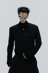 Deconstructed Turtleneck Base Tee